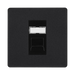 BG Evolve Matt Black RJ45 Cat6 Data Outlet PCDMBRJ4516B