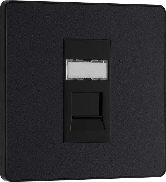 BG Evolve Matt Black RJ45 Cat6 Data Outlet PCDMBRJ4516B - view 2