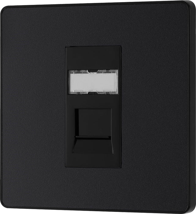 BG Evolve Matt Black RJ45 Cat6 Data Outlet PCDMBRJ4516B - view 3