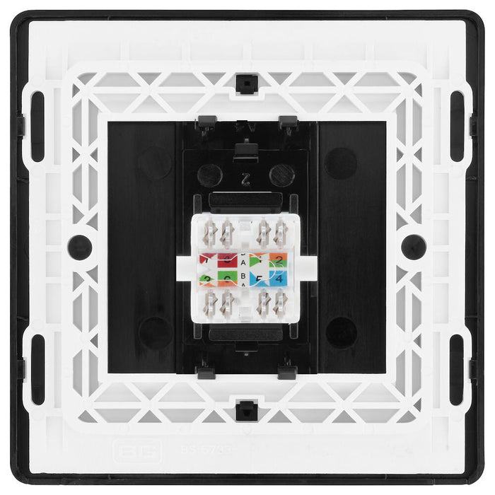 BG Evolve Matt Black RJ45 Cat6 Data Outlet PCDMBRJ4516B - view 4