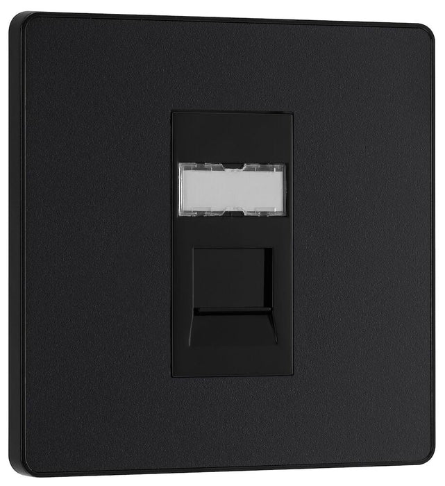 BG Evolve Matt Black RJ45 Cat5E Data Outlet PCDMBRJ451B - view 2