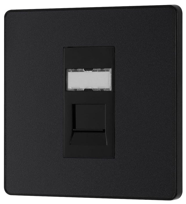 BG Evolve Matt Black RJ45 Cat5E Data Outlet PCDMBRJ451B - view 3