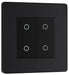 BG Evolve Matt Black 2G Master Touch Dimmer Switch PCDMBTDM2B - view 2