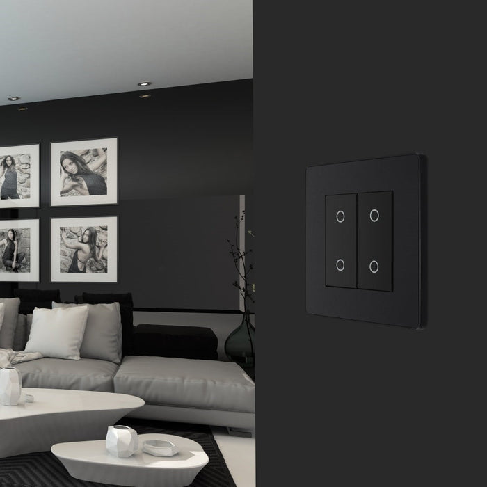 BG Evolve Matt Black 2G Master Touch Dimmer Switch PCDMBTDM2B - view 5