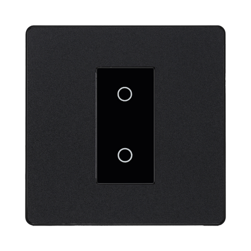 BG Evolve Matt Black 1G Secondary Touch Dimmer Switch PCDMBTDS1B