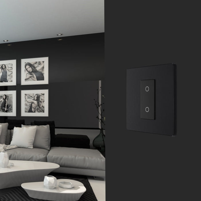 BG Evolve Matt Black 1G Secondary Touch Dimmer Switch PCDMBTDS1B - view 5