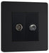 BG Evolve Matt Black TV & Satellite Socket PCDMBTVSATB - view 2