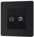 BG Evolve Matt Black TV & Satellite Socket PCDMBTVSATB - view 3