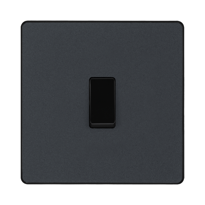 BG Evolve Matt Grey Intermediate Light Switch PCDMG13B