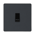 BG Evolve Matt Grey 10A Retractive Press Switch PCDMG14B