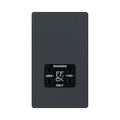 BG Evolve Matt Grey Dual Voltage Shaver Socket PCDMG20B – straight-on front view