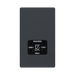 BG Evolve Matt Grey Dual Voltage Shaver Socket PCDMG20B – straight-on front view