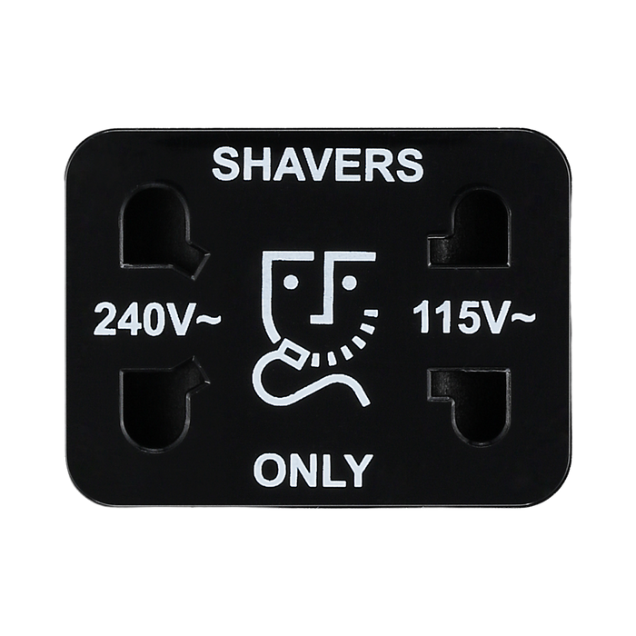 BG Evolve Matt Grey Dual Voltage Shaver Socket PCDMG20B