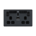 BG Evolve Matt Grey WiFi Extender with 13A double USB Socket PCDMG22UWRB