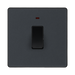 BG Evolve Matt Grey 20A Double Pole Switch with LED PCDMG31B