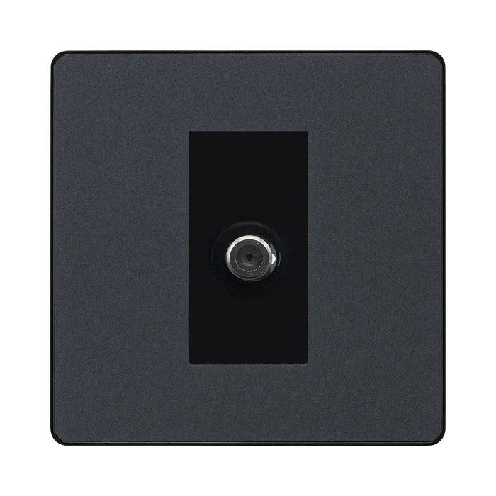 BG Evolve Matt Grey Satellite Socket PCDMG61B