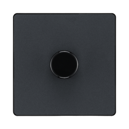 BG Evolve Matt Grey 1G Dimmer Switch PCDMG81B