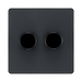 BG Evolve Matt Grey 2G Dimmer Switch PCDMG82B