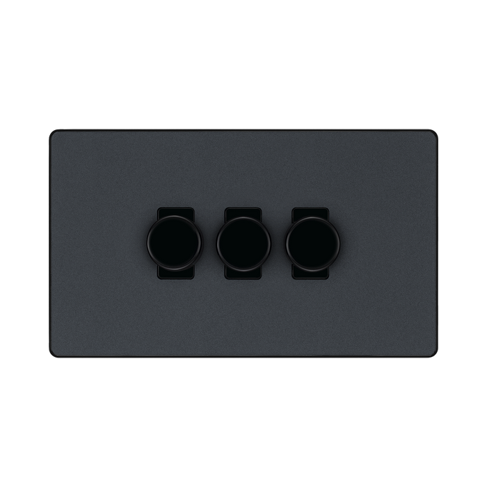 BG Evolve Matt Grey 3G Dimmer Switch PCDMG83B