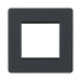 BG Evolve Matt Grey 2G Euro Module Plate PCDMGEMS2B