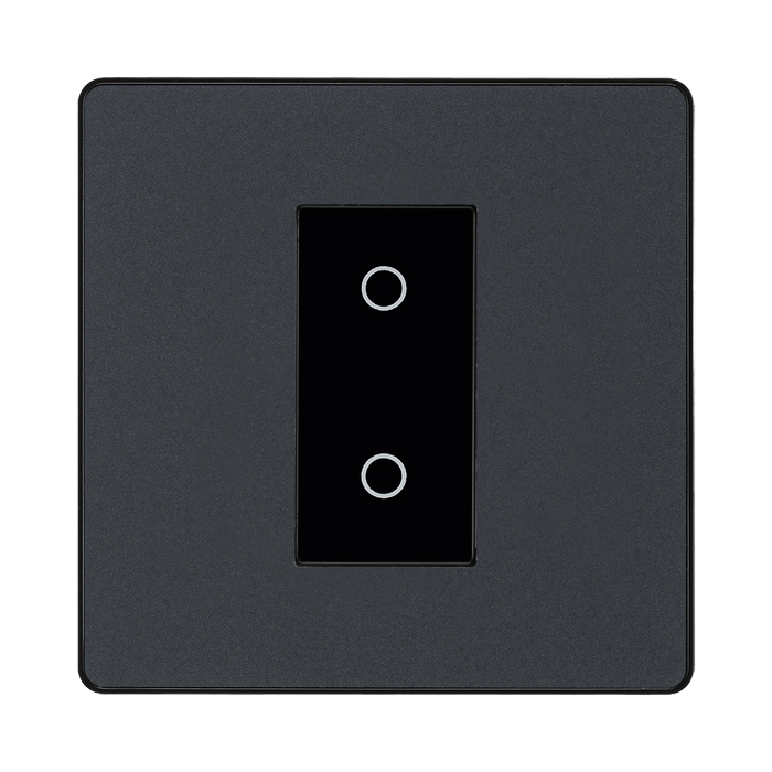 BG Evolve Matt Grey 1G Secondary Touch Dimmer Switch PCDMGTDS1B