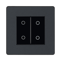 BG Evolve Matt Grey 2G Secondary Touch Dimmer Switch PCDMGTDS2B