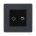 BG Evolve Matt Grey TV & Satellite Socket PCDMGTVSATB