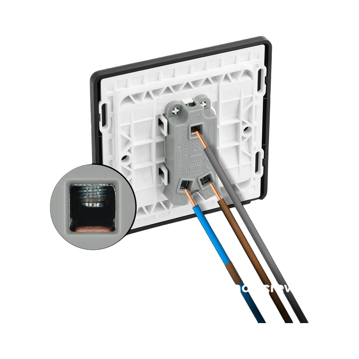 Additional view 10 of BG Evolve Satin Brass 1G 2W Light Switch