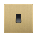 BG Evolve Satin Brass 1G 2W Light Switch PCDSB12B