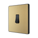 Rear view of BG Evolve Satin Brass 1G 2W Light Switch
