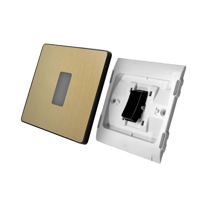 Additional view 9 of BG Evolve Satin Brass 1G 2W Light Switch