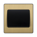 BG Evolve Satin Brass 1G 2W Wide Rocker Light Switch PCDSB12WB