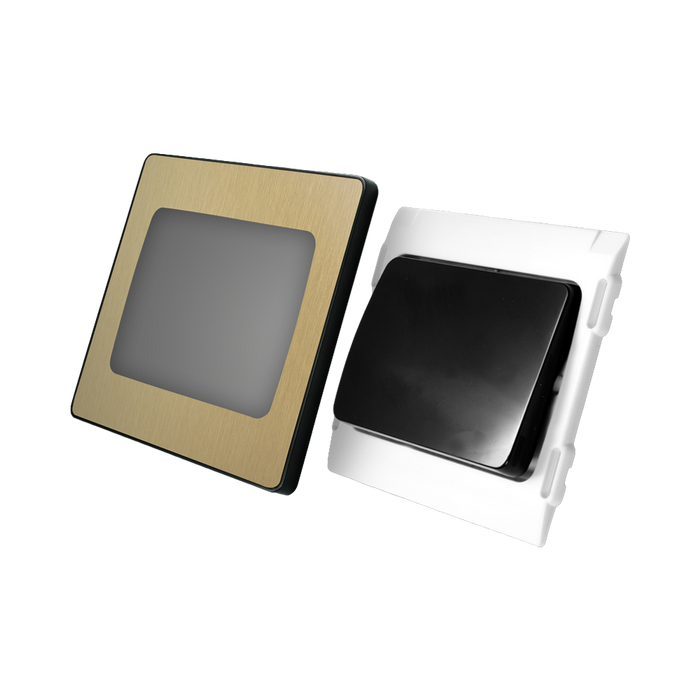 BG Evolve Satin Brass 1G 2W Wide Rocker Light Switch PCDSB12WB