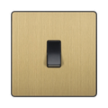 BG Evolve Satin Brass 20A Double Pole Switch PCDSB30B
