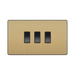 BG Evolve Satin Brass 3G Intermediate Combination Switch