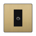 BG Evolve Satin Brass Satellite Socket PCDSB61B