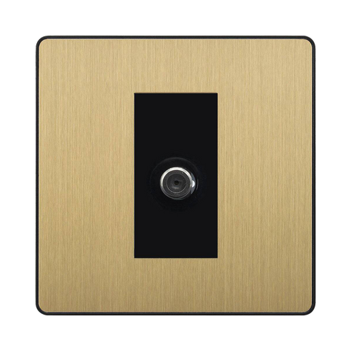 BG Evolve Satin Brass Satellite Socket PCDSB61B