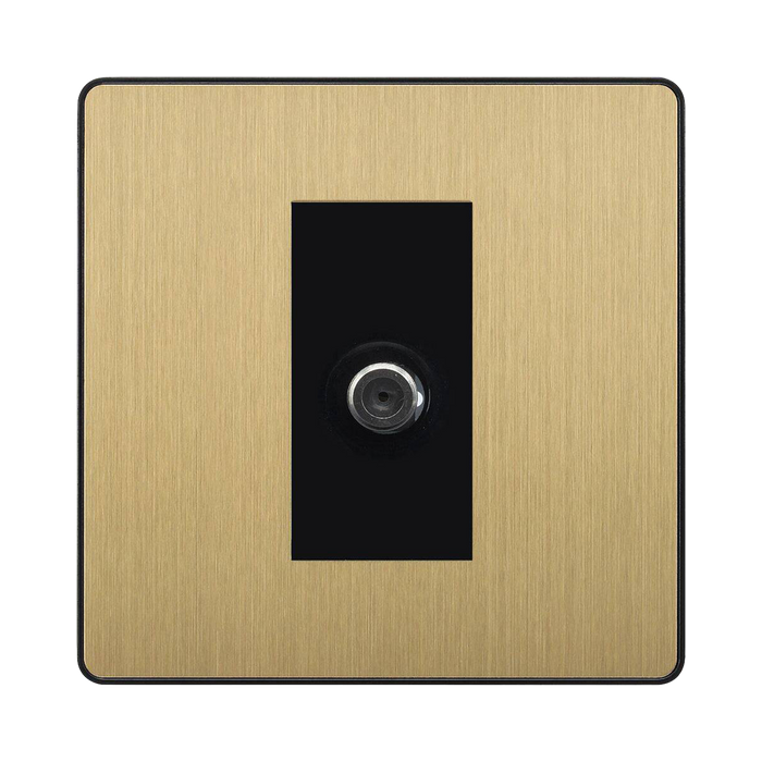 BG Evolve Satin Brass Satellite Socket PCDSB61B