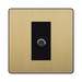 BG Evolve Satin Brass Satellite Socket PCDSB61B