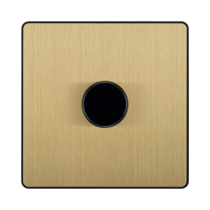 BG Evolve Satin Brass 1G Dimmer Switch PCDSB81B