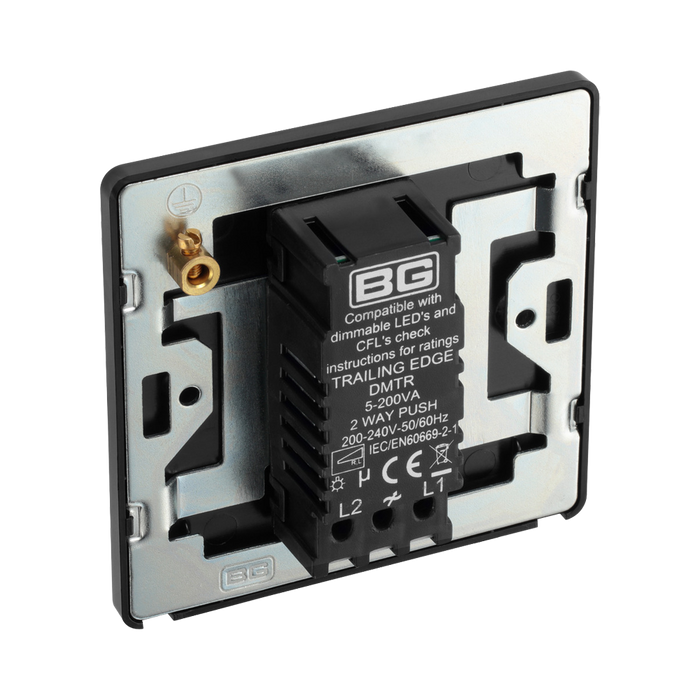 BG Evolve Satin Brass 1G Dimmer Switch PCDSB81B