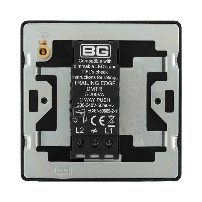 BG Evolve Satin Brass 1G Dimmer Switch PCDSB81B