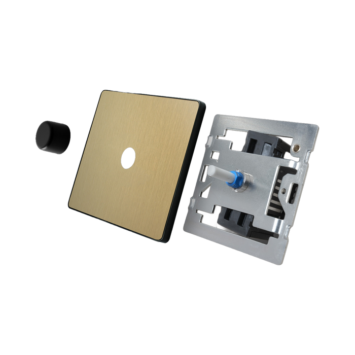 BG Evolve Satin Brass 1G Dimmer Switch PCDSB81B