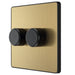 BG Evolve Satin Brass 2G Dimmer Switch PCDSB82B - view 2