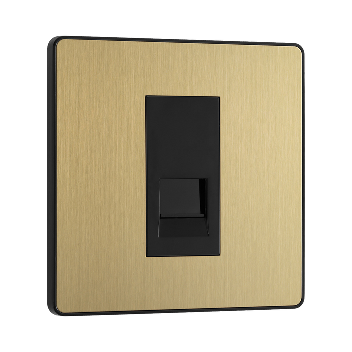 BG Evolve Satin Brass Master Telephone Socket PCDSBBTM1B