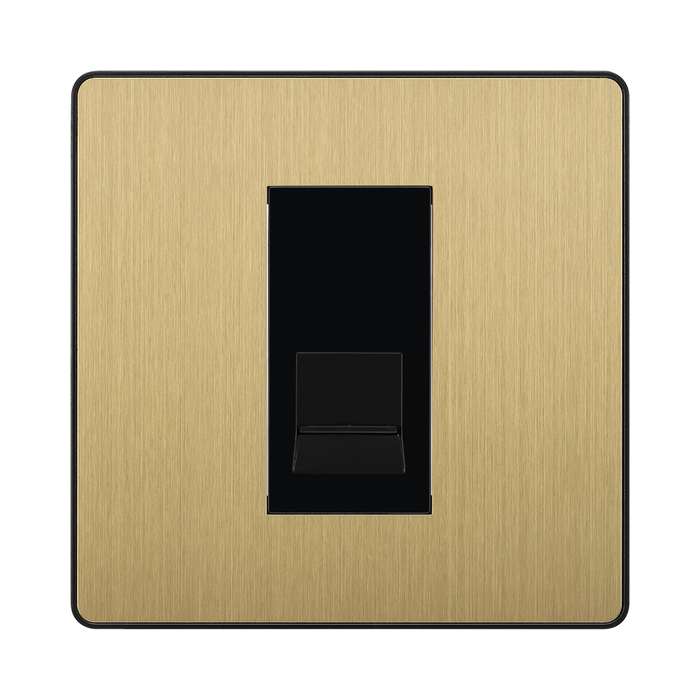 BG Evolve Satin Brass Secondary Telephone Socket PCDSBBTS1B