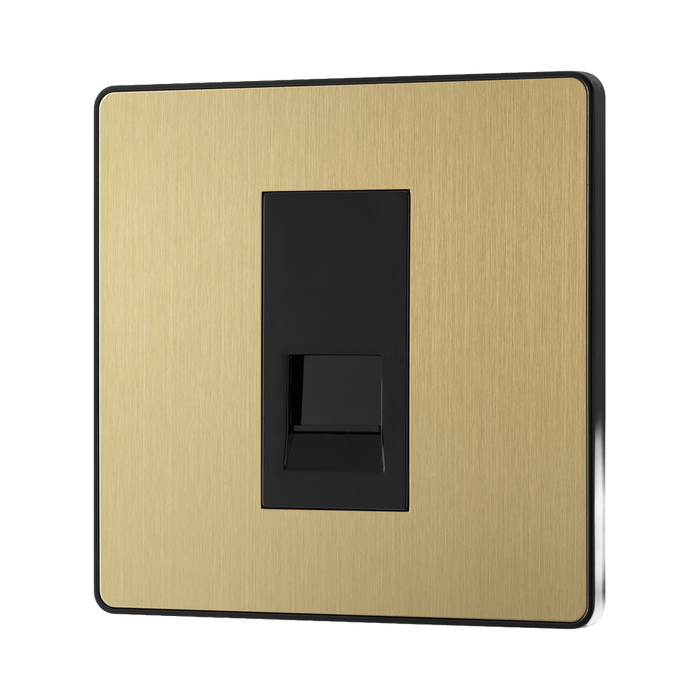 BG Evolve Satin Brass Secondary Telephone Socket PCDSBBTS1B