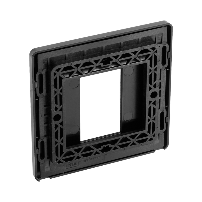 BG Evolve Satin Brass 1G Euro Module Plate PCDSBEMS1B