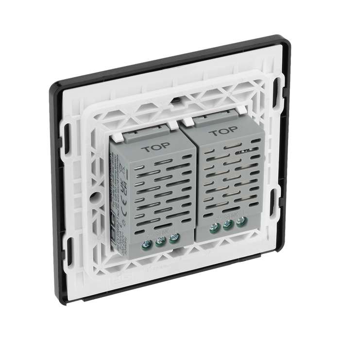BG Evolve Satin Brass 2G Master Touch Dimmer Switch PCDSBTDM2B