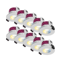 Luceco FType Elite Flat Fire Rated Downlight Colour Selectable 10 Pack PTF6WCCT/10